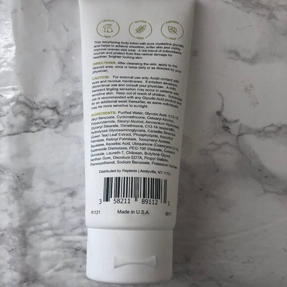 Replenix Discoloration Glycolic Acid 15% Resurfacing Body Lotion 6.7 oz NEW - Picture 3 of 5